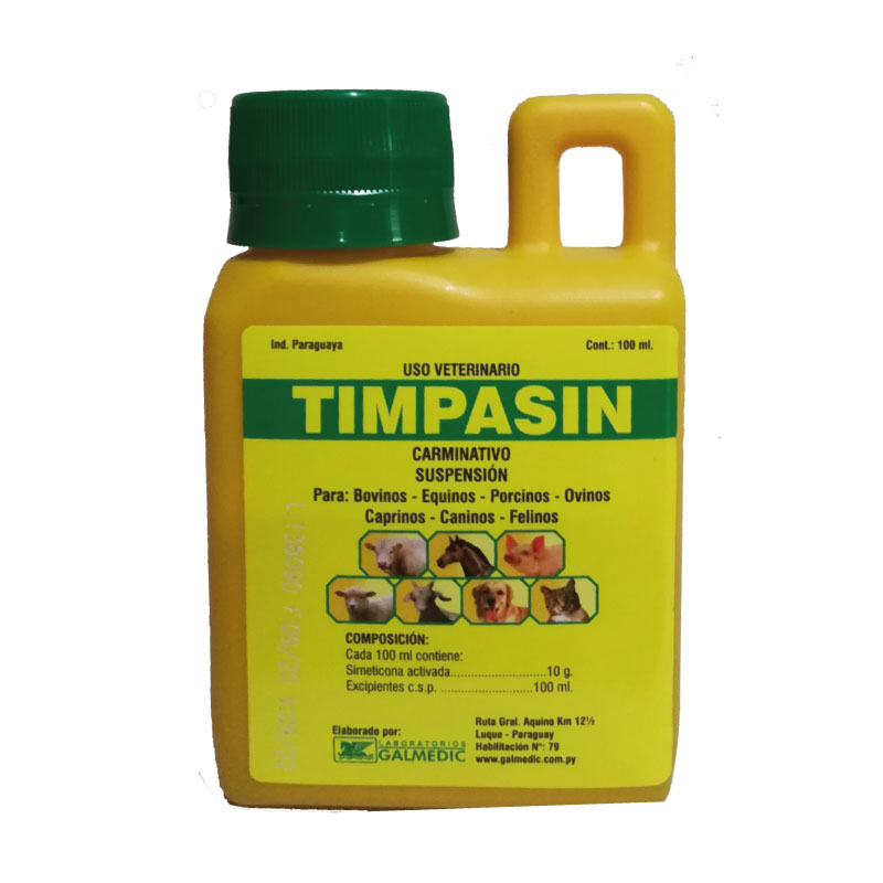 Timpasin Frasco por 100 ml.